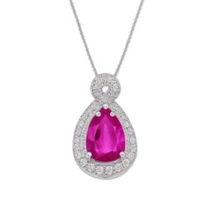 Spinanga Ruby and Diamond Pendant